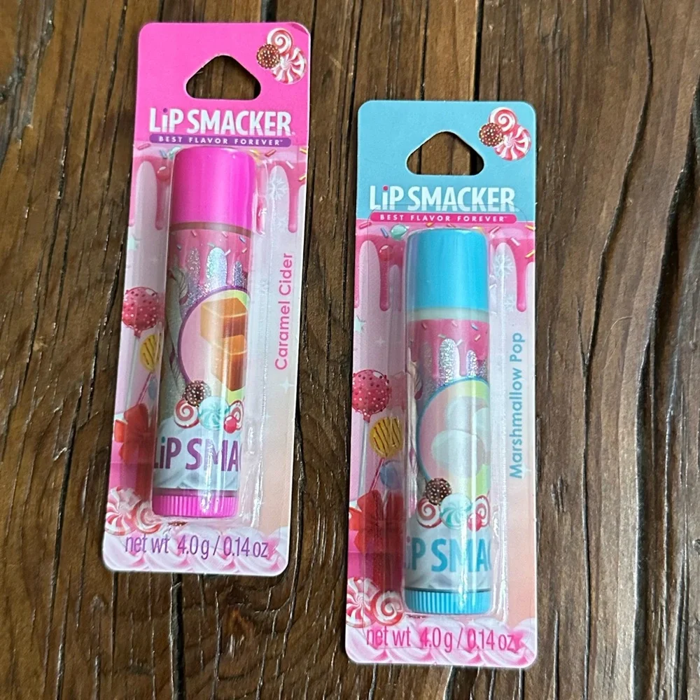 Lip Smacker Best Flavor Forever Lip Balm Caramel Cider & Marshmallow Pop Bundle